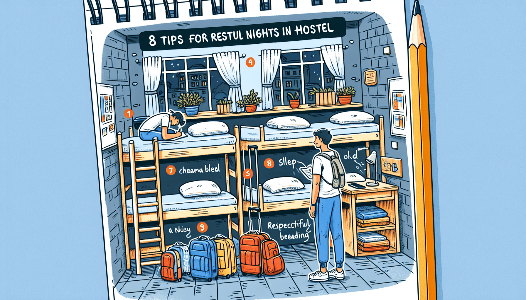 8 Tips for Restful Nights in Hostels
